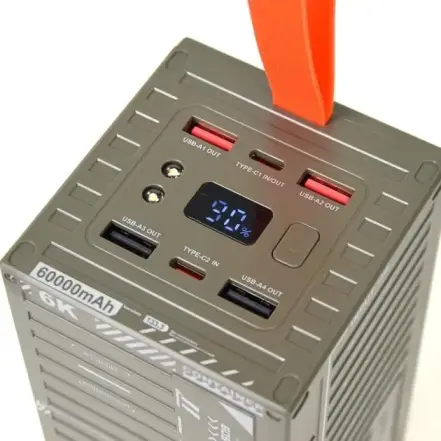 پاوربانک کانتینری ریمکس مدل RPP-609 Pro ظرفیت 60000 میلی آمپر ساعت