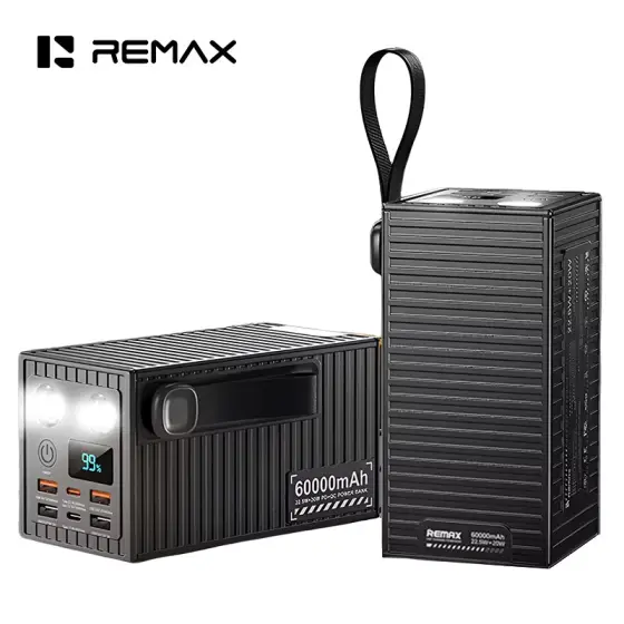 پاوربانک کانتینری ریمکس مدل RPP-609 Pro ظرفیت 60000 میلی آمپر ساعت