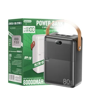 پاوربانک ریمکس مدل RPP-118 ظرفیت 80000 میلی آمپر ساعت