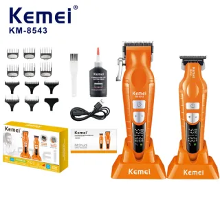 ست دو عددی ماشین اصلاح حجم زن و خط زن حرفه‌ای کیمی مدل KM-8543