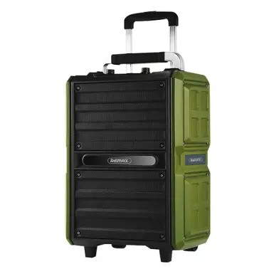 اسپیکر بلوتوثی قابل حمل REMAX مدل RB-X5 رنگ مشکی با میکروفون کارائوکه