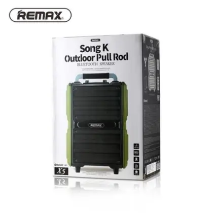 اسپیکر بلوتوثی قابل حمل REMAX مدل RB-X5 رنگ مشکی با میکروفون کارائوکه