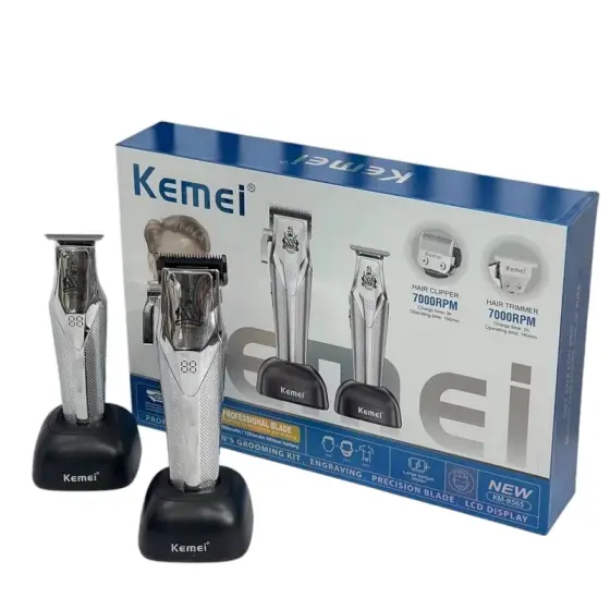 ست ماشین اصلاح موی سر و صورت کیمی مدل KM-8565