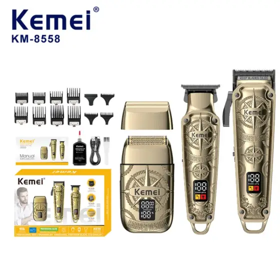 ست ماشین اصلاح موی سر، صورت و شیور کیمی مدل KM-8558