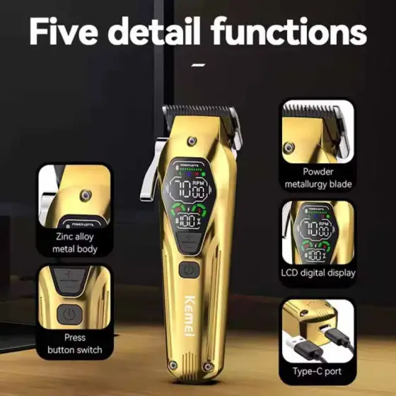 ست ماشین اصلاح موی سر، صورت و شیور کیمی مدل KM-8551