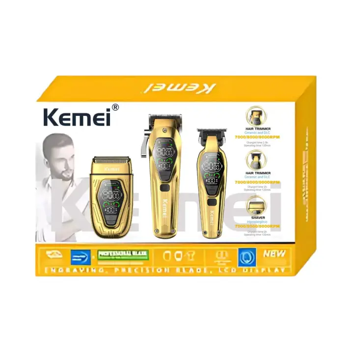 ست ماشین اصلاح موی سر، صورت و شیور کیمی مدل KM-8551