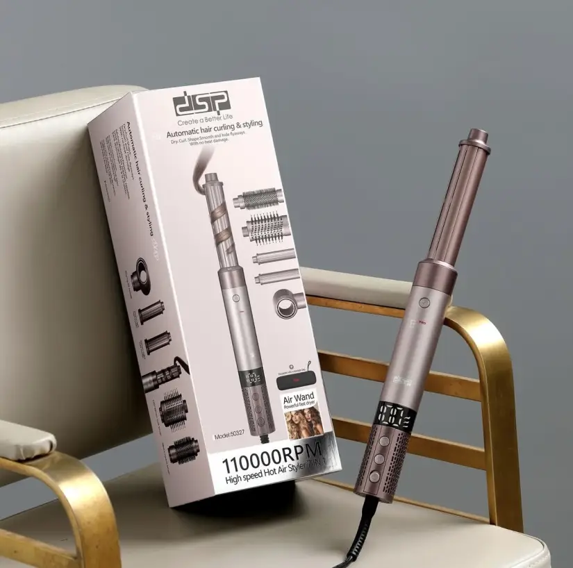 سشوار برس‌دار حالت‌دهنده 1400 وات مدل dsp-50327 7in1