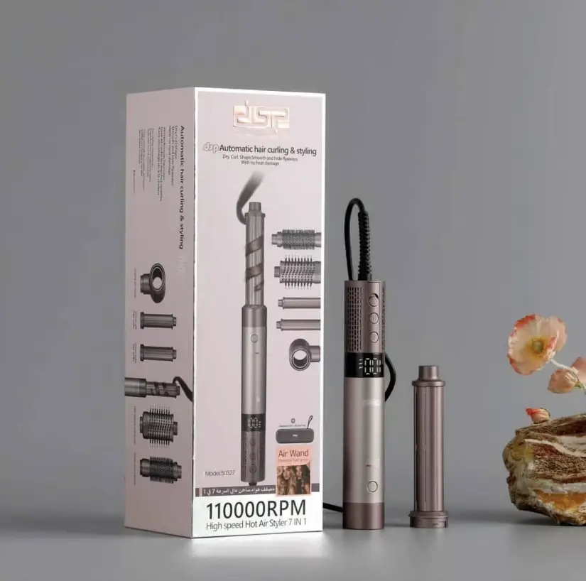 سشوار برس‌دار حالت‌دهنده 1400 وات مدل dsp-50327 7in1