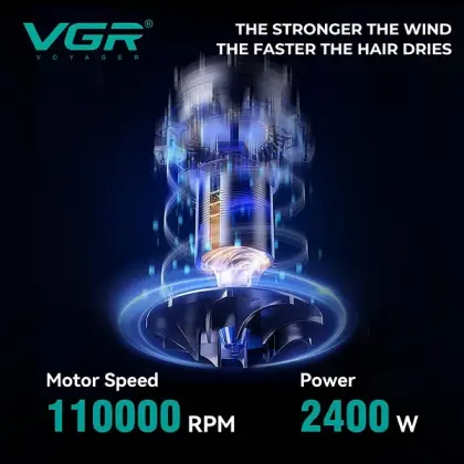 سشوار حرفه‌ای 2400 وات وی جی ار مدل V-469