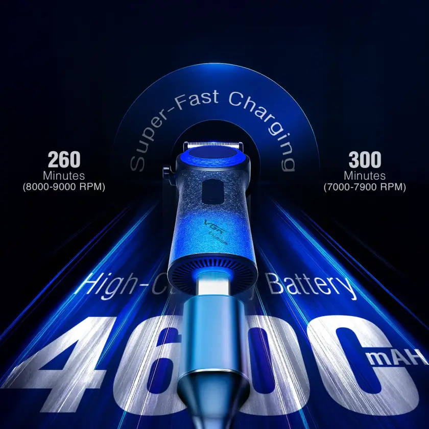 ماشین اصلاح حرفه ای سر و صورت وی جی آر مدل V-001 Blue edition