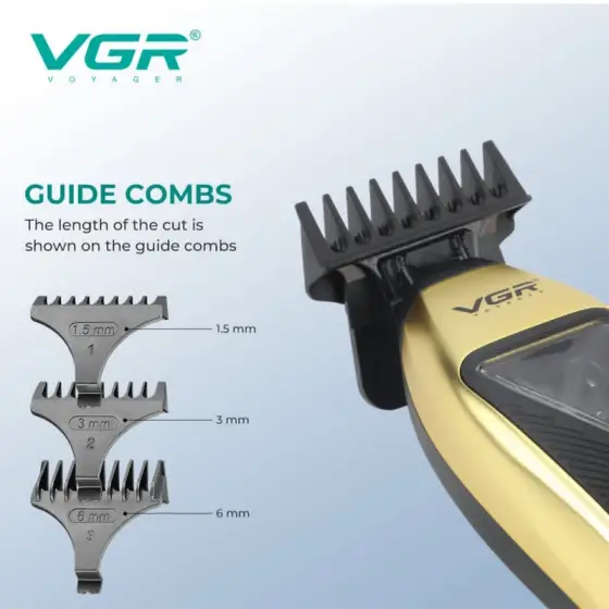 ماشین اصلاح حرفه‌ای موی سر و صورت وی جی ار | VGR مدل V-994