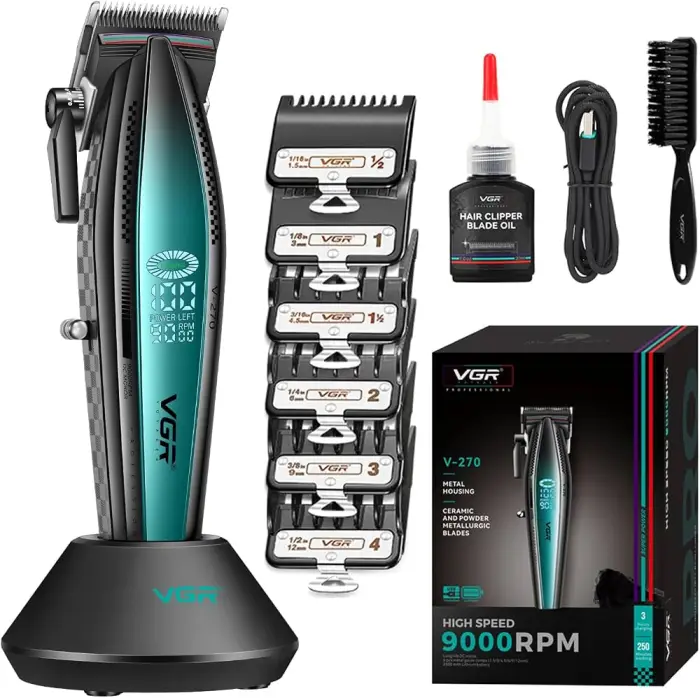 ماشین اصلاح حجم‌زن حرفه‌ای و خانگی وی جی ار مدل V-270