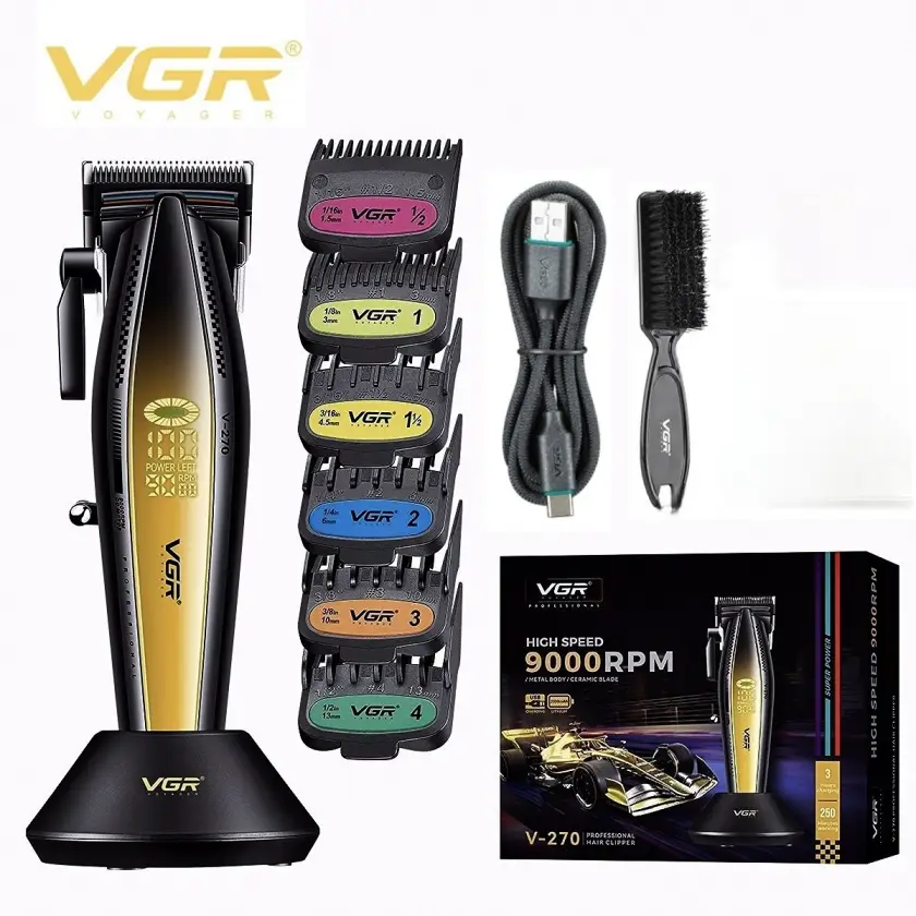 ماشین اصلاح حجم‌زن حرفه‌ای و خانگی وی جی ار مدل V-270