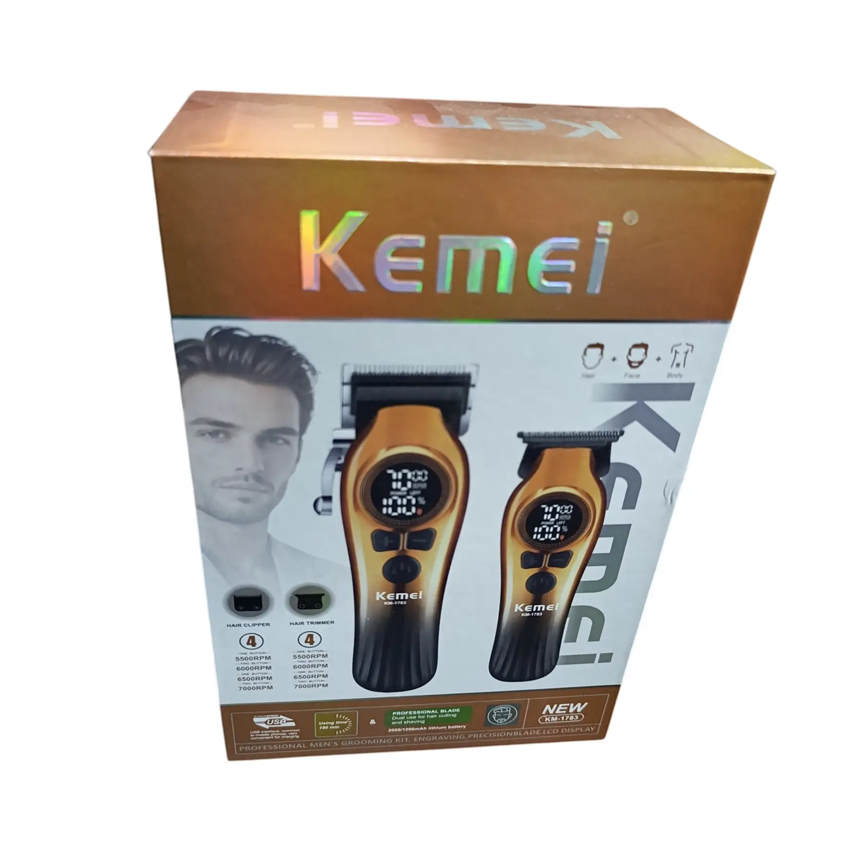 ست ماشین اصلاح حجم زن و خط زن کیمی مدل KM-1783