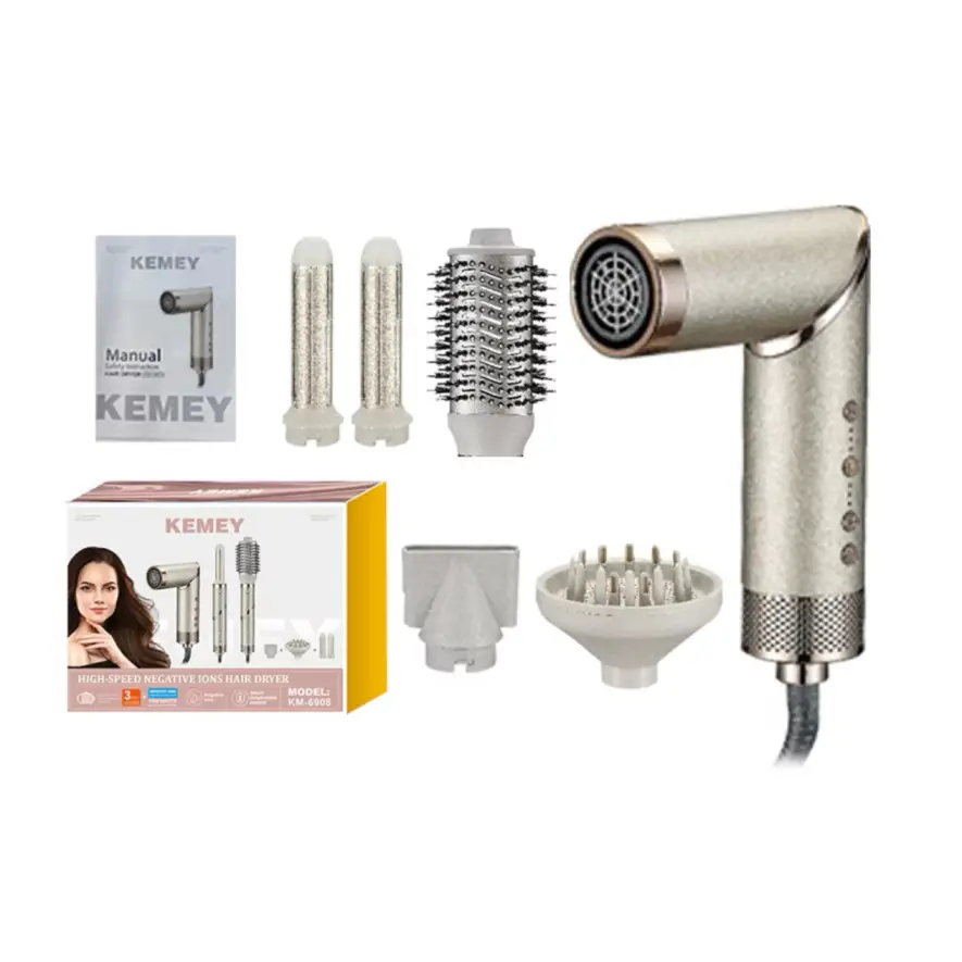 سشوار حرفه ای 1000 وات کمی مدل KM-6908 5in1