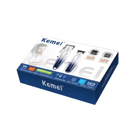 ست ماشین اصلاح موی سر و صورت کیمی مدل km-8529