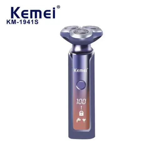 ریش تراش 3 تیغ ضد آب کیمی Kemei KM-1941S با برش چرخشی