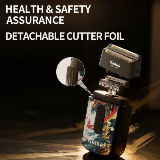 شیور موی صورت شارژی کیمی مدل km-t417