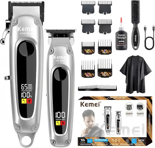 ماشین اصلاح موی سر و صورت کیمی مدل KM-8540 مجموعه 2 عددی