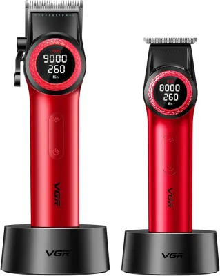 ست ماشین اصلاح موی سر و صورت شارژی وی جی ار مدل v-001 v--977 pro