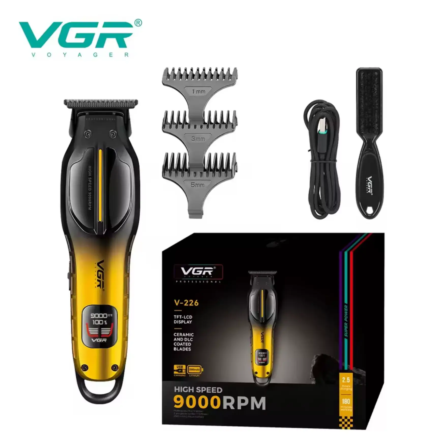 ماشین اصلاح خط‌زن حرفه‌ای وی جی آر مدل V-226