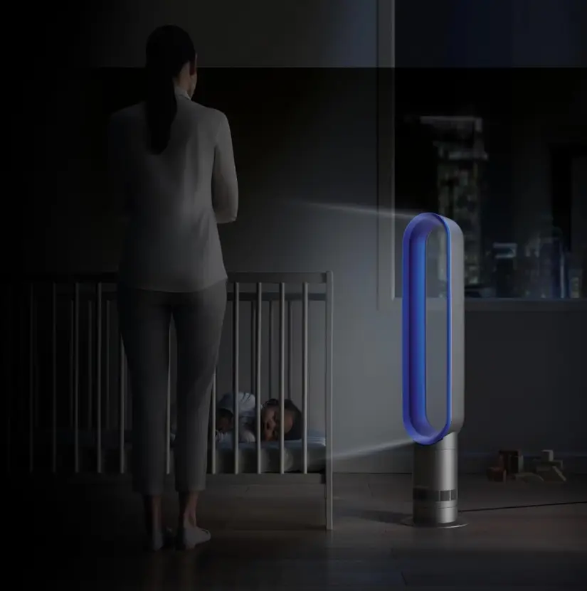 پنکه بدون پره برند Dyson ایتالیا مدل Cool AM07 - نقره‌ای-سفید