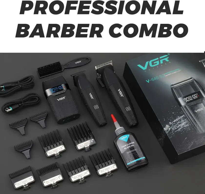ست ماشین اصلاح حرفه‌ای وی جی آر مدل VGR-V640 S3