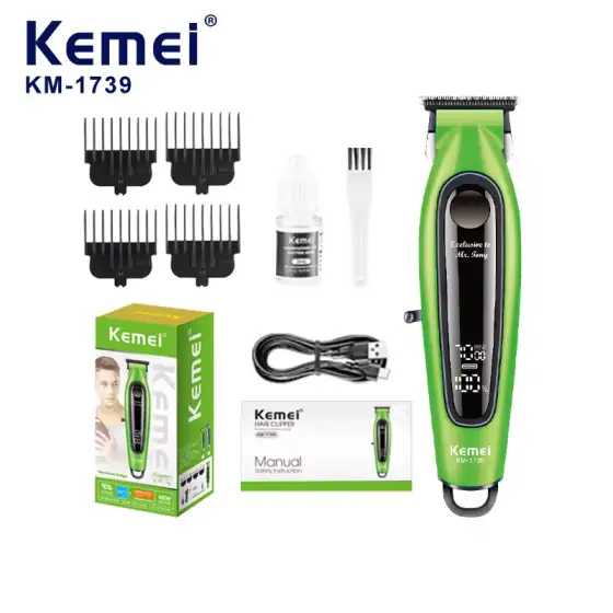 ماشین اصلاح خط‌زن موی سر و صورت شارژی کیمی مدل km-1739
