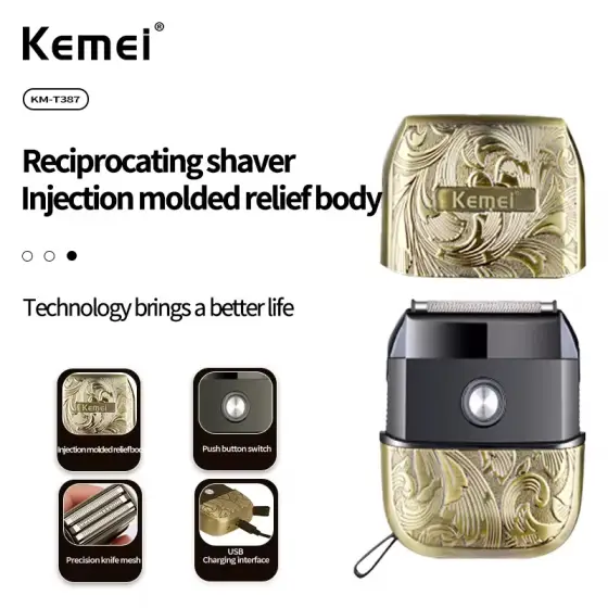 شیور ضد آب موی صورت شارژی کیمی ‌مدل Kemei km-T387