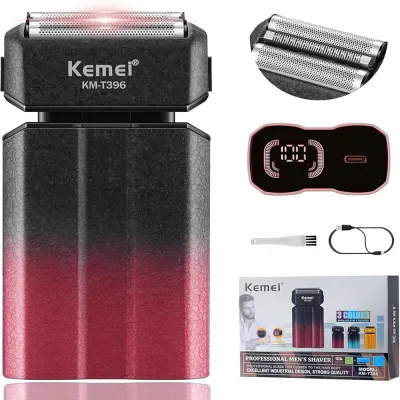شیور فویلی شارژی کیمی مدل KM-T396 با برش مستقیم