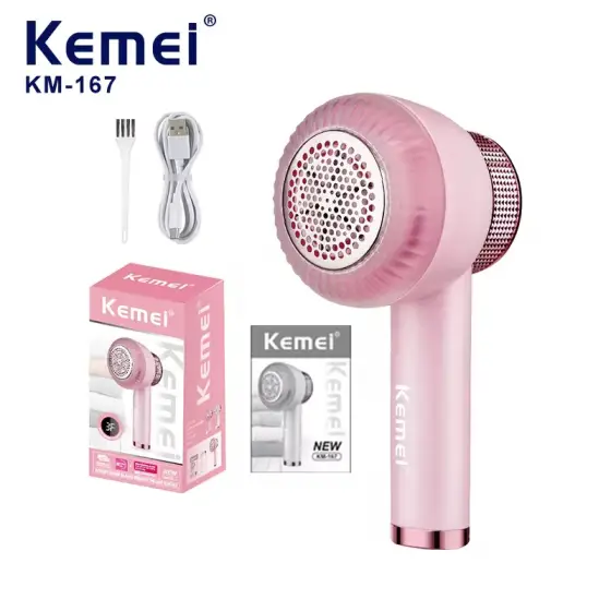 پرزگیر برقی لباس کیمی مدل km-167 با نمایشگر دیجیتال