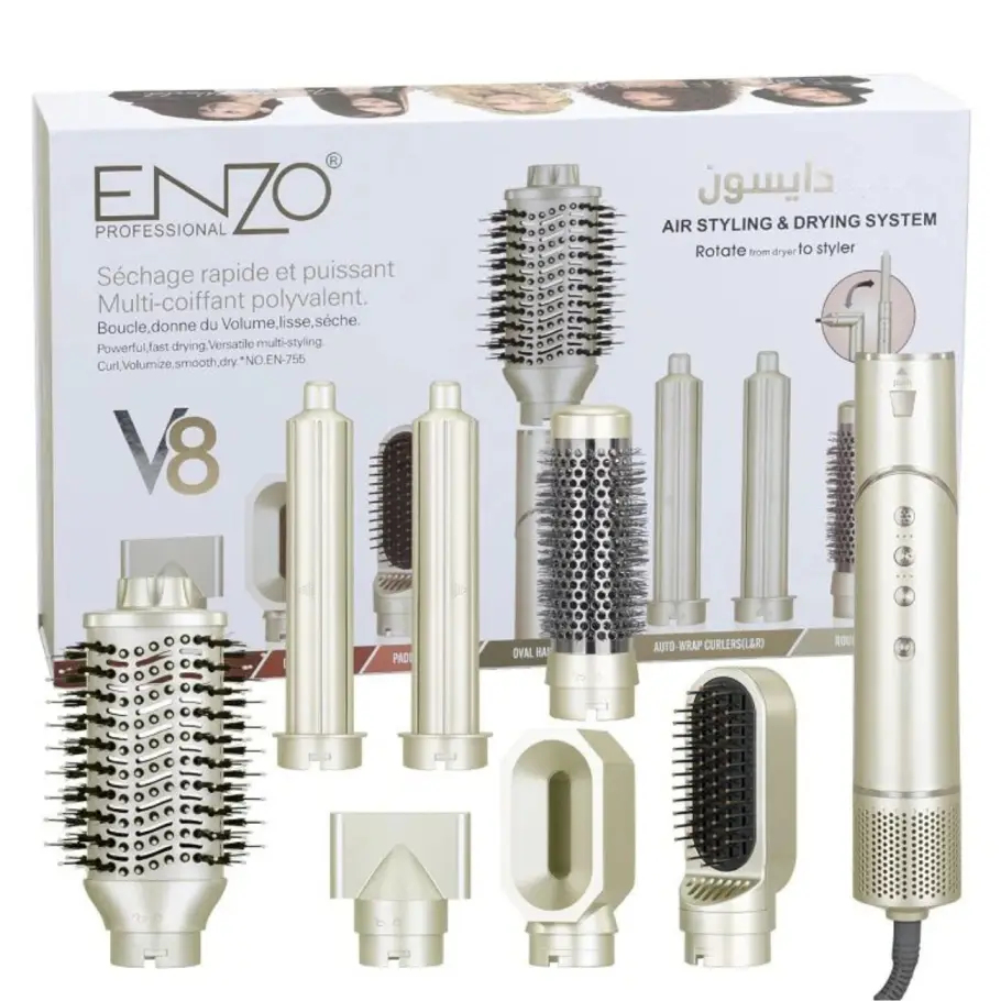 سشوار برس‌دار چرخشی انزو مدل EN-V8(755)