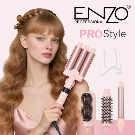 فر کننده و حالت‌دهنده مو 4 کاره ENZO Professional مدل EN-9111