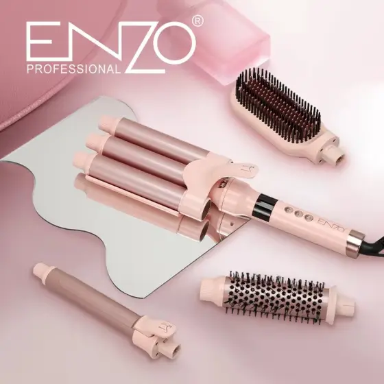 فر کننده و حالت‌دهنده مو 4 کاره ENZO Professional مدل EN-9111