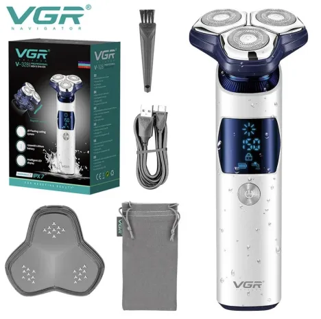 ریش تراش چرخشی ضد آب وی جی آر مدل V-328