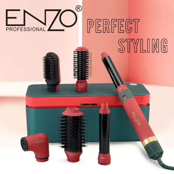 سشوار برس‌دار 6 کاره ENZO Professional مدل EN-6222، توان 1500 وات