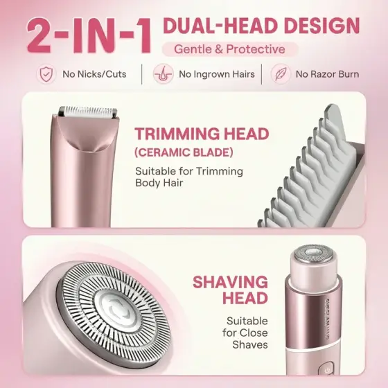 ماشین اصلاح بدن بانوان شیگلم مدل Smooth Moves Dual-Head
