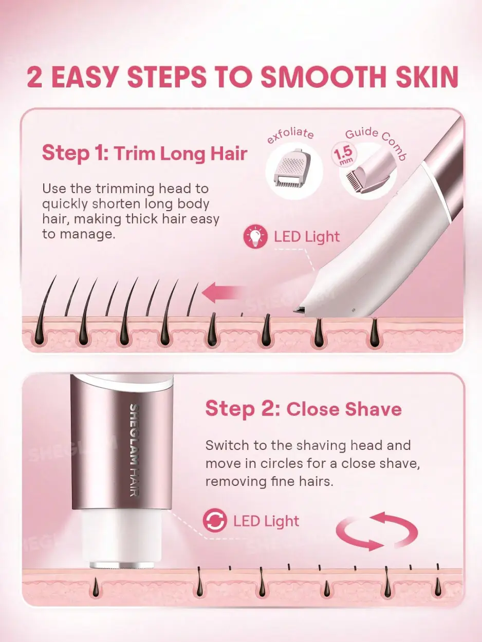 ماشین اصلاح بدن بانوان شیگلم مدل Smooth Moves Dual-Head