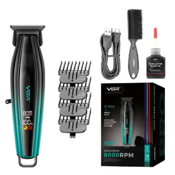 ماشین اصلاح خط ‌زن و صفرزن حرفه‌ای وی جی آر مدل V-974