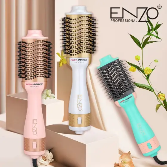 سشوار برس‌دار حالت‌دهنده ENZO Professional مدل EN-4134, 1500 وات