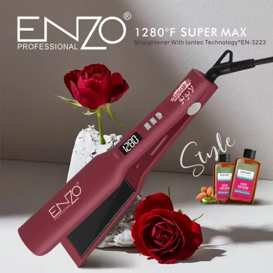 اتو مو و حالت‌دهنده حرفه‌ای ENZO مدل EN-3223 طرح Labubu