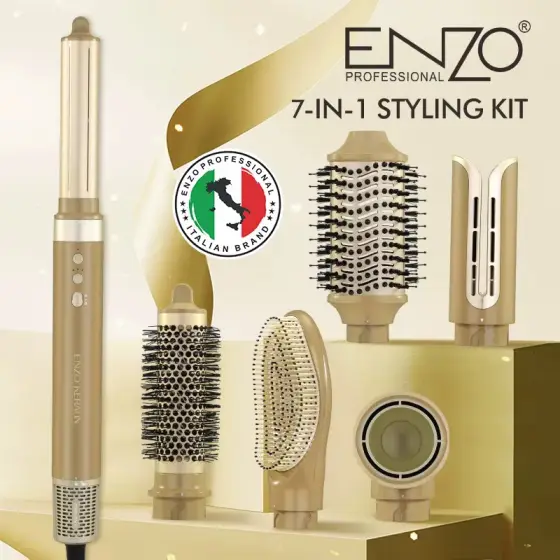 سشوار برس‌دار حالت‌دهنده ENZO Professional مدل EN-6228 | توان 1500 وات