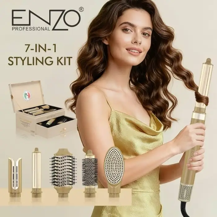 سشوار برس‌دار حالت‌دهنده ENZO Professional مدل EN-6228 | توان 1500 وات