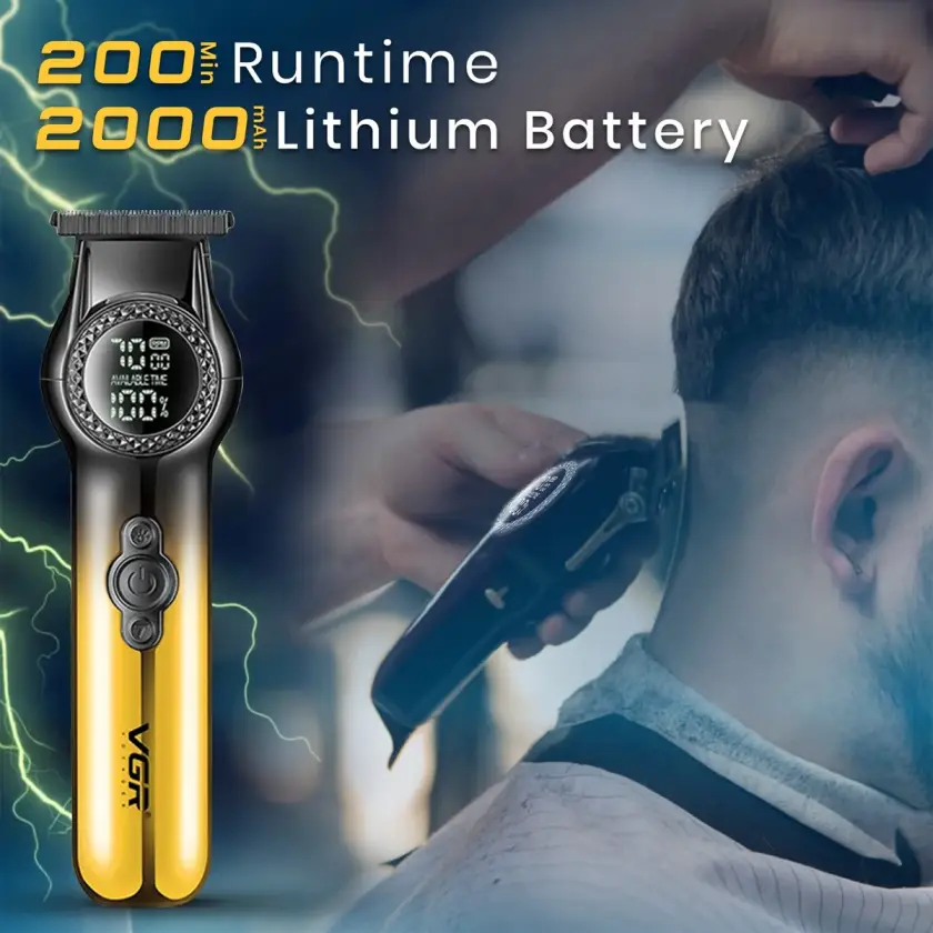ماشین اصلاح موی سر و صورت VGR مدل V-990 | تیغه سرامیکی و موتور توربو