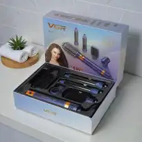 سشوار 7 کاره برس دار حالت دهنده 1400 وات وی جی آر مدل V-477