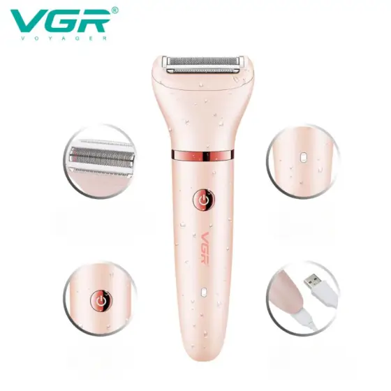 شیور 3 کاره صورت و بدن بانوان مدل VGR V-735