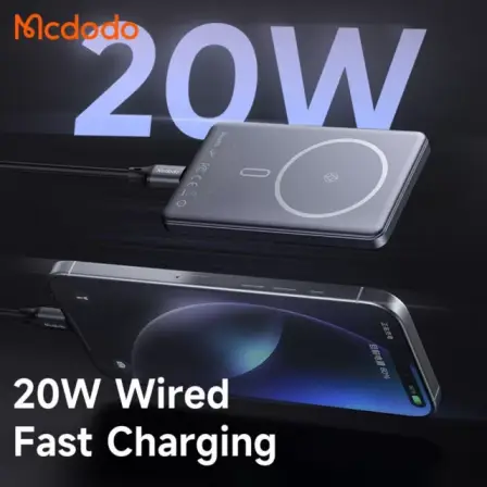 پاوربانک وایرلس مک دودو Mcdodo مدل MC-464 ظرفیت 5000 میلی‌آمپر