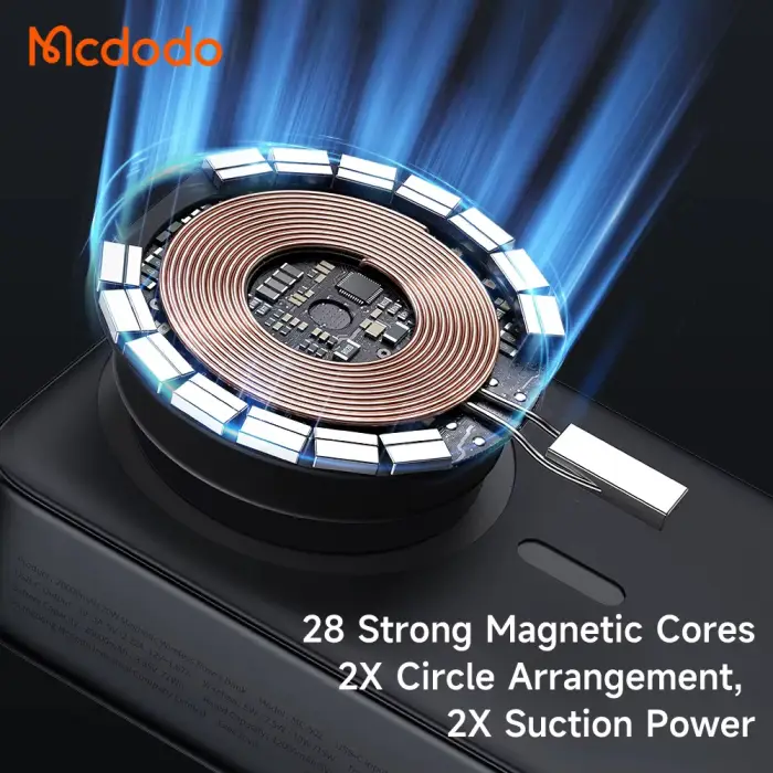 پاوربانک وایرلس مک‌دودو Mcdodo مدل MC-502 ظرفیت 20000 mAh ‌+ کابل شارژ