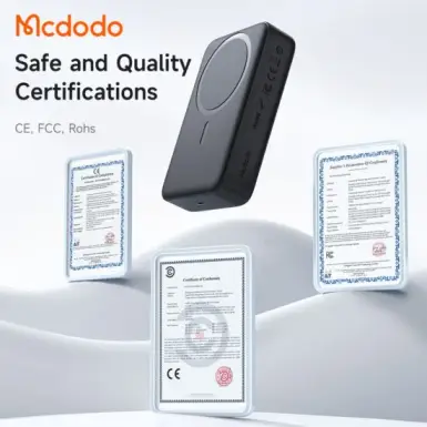 پاوربانک وایرلس مک‌دودو Mcdodo مدل MC-502 ظرفیت 20000 mAh ‌+ کابل شارژ
