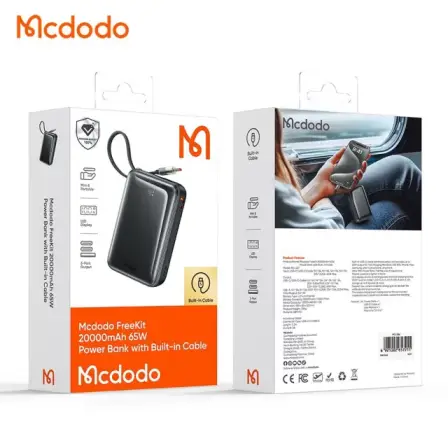 پاوربانک مک‌دودو Mcdodo مدل MC-6370 ظرفیت 20000 mAh - توان 65 وات